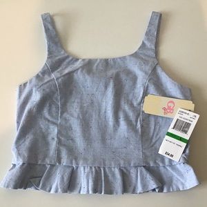 Top Halter Crop Girl’s Large Blue NWT GB Girls